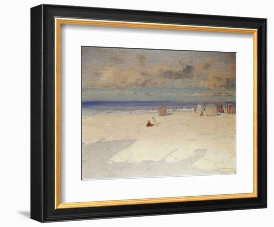 A Beach Scene-Eliseo Meifren y Roig-Framed Giclee Print