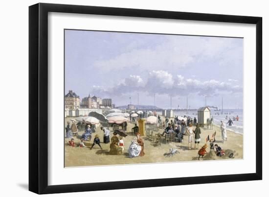 A Beach Scene-John Gadsby Chapman-Framed Giclee Print