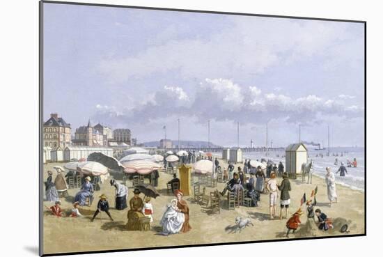 A Beach Scene-John Gadsby Chapman-Mounted Giclee Print