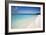 A Beach View at Half Moon Cay, with Golden Sands and Bright Blue Sea-Natalie Tepper-Framed Photo