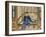 A Bearded Old Gentleman Wearing Blue Winter Clothes, Holding a Snuff Bottle and Stroking a Cat-null-Framed Giclee Print