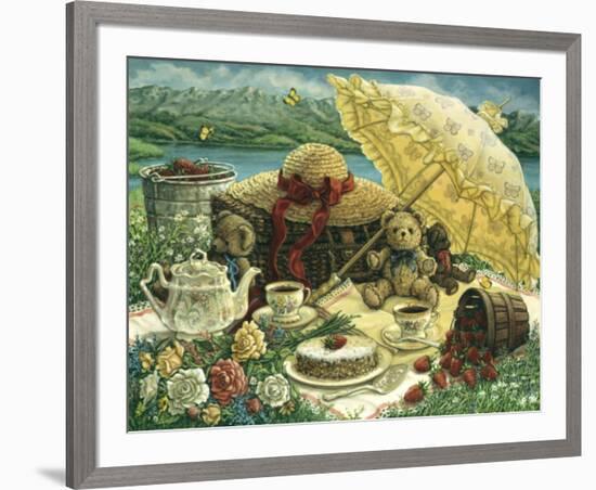 A Beary Nice Picnic-Janet Kruskamp-Framed Art Print