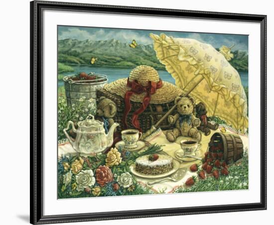 A Beary Nice Picnic-Janet Kruskamp-Framed Art Print