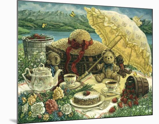 A Beary Nice Picnic-Janet Kruskamp-Mounted Art Print