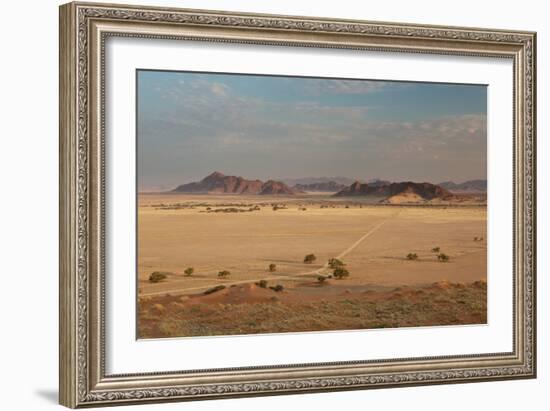 A Beautiful Landscape in Namib-Naukluft National Park, Taken from the Top of Elim Dune-Alex Saberi-Framed Photographic Print