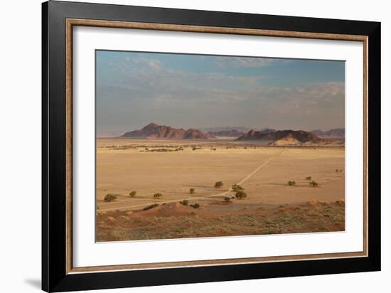 A Beautiful Landscape in Namib-Naukluft National Park, Taken from the Top of Elim Dune-Alex Saberi-Framed Photographic Print