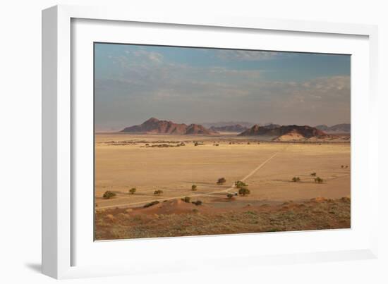 A Beautiful Landscape in Namib-Naukluft National Park, Taken from the Top of Elim Dune-Alex Saberi-Framed Photographic Print