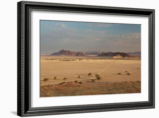 A Beautiful Landscape in Namib-Naukluft National Park, Taken from the Top of Elim Dune-Alex Saberi-Framed Photographic Print