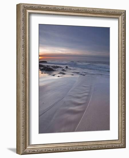 A Beautiful Sandy Beach Near Cap Frehel, Cote D'Emeraude (Emerald Coast), Brittany, France, Europe-Julian Elliott-Framed Photographic Print