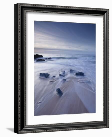 A Beautiful Sandy Beach Near Cap Frehel, Cote D'Emeraude (Emerald Coast), Brittany, France, Europe-Julian Elliott-Framed Photographic Print