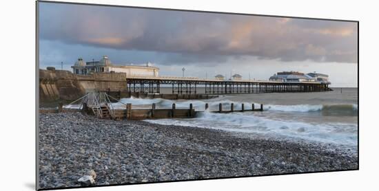 A beautiful sky on a spring morning at Cromer, Norfolk, England, United Kingdom, Europe-Jon Gibbs-Mounted Photographic Print