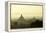 A Beautiful Sunrise over the Buddhist Temples in Bagan-Boaz Rottem-Framed Premier Image Canvas