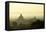 A Beautiful Sunrise over the Buddhist Temples in Bagan-Boaz Rottem-Framed Premier Image Canvas