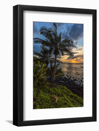 A Beautiful Sunset Princeville, Hi-Andrew Shoemaker-Framed Photographic Print