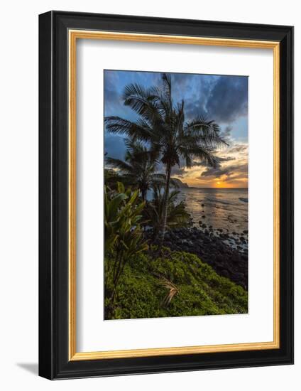 A Beautiful Sunset Princeville, Hi-Andrew Shoemaker-Framed Photographic Print