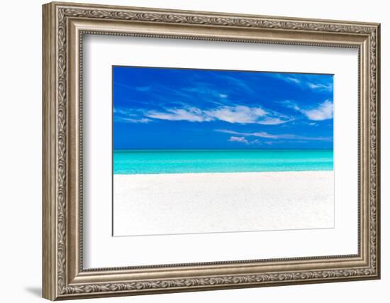 A Beautiful Tropical Beach in Cuba-Kamira-Framed Photographic Print