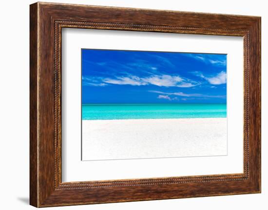 A Beautiful Tropical Beach in Cuba-Kamira-Framed Photographic Print