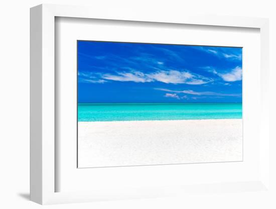 A Beautiful Tropical Beach in Cuba-Kamira-Framed Photographic Print