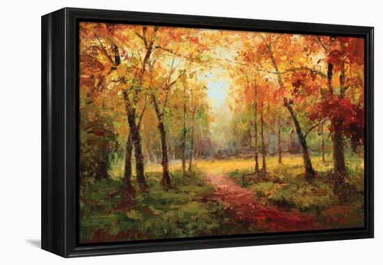 A Beautiful Walk in the Fall-Weber-Framed Stretched Canvas