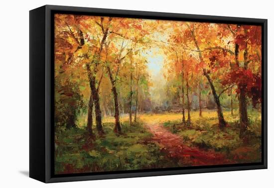 A Beautiful Walk in the Fall-Weber-Framed Stretched Canvas