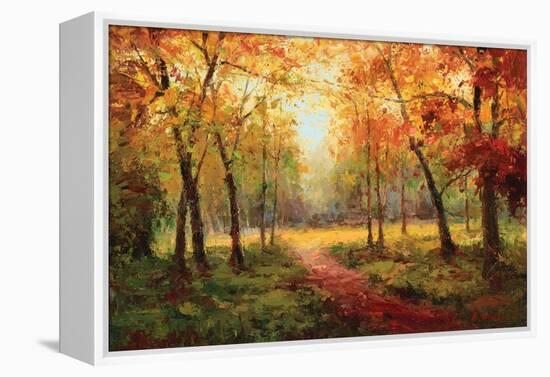 A Beautiful Walk in the Fall-Weber-Framed Stretched Canvas