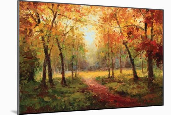 A Beautiful Walk in the Fall-Weber-Mounted Art Print