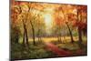 A Beautiful Walk in the Fall-Weber-Mounted Art Print