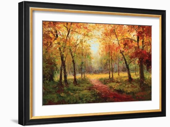 A Beautiful Walk in the Fall-Weber-Framed Premium Giclee Print