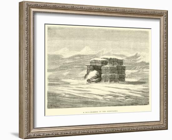 A Bed-Chamber in the Cordillera-Édouard Riou-Framed Giclee Print