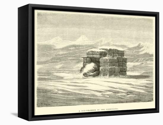 A Bed-Chamber in the Cordillera-Édouard Riou-Framed Premier Image Canvas