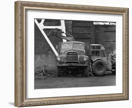 A Bedford 7 Ton Tipper Being Loaded at Rossington Colliery, Near Doncaster, 1963-Michael Walters-Framed Photographic Print