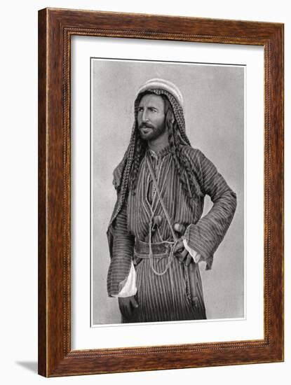 A Bedouin of the Desert, Iraq, 1925-A Kerim-Framed Giclee Print