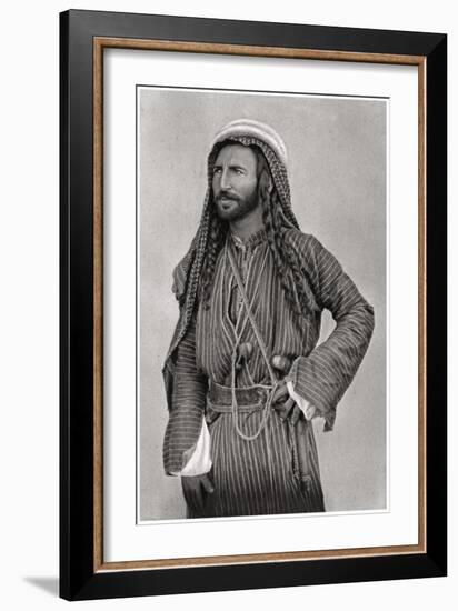 A Bedouin of the Desert, Iraq, 1925-A Kerim-Framed Giclee Print