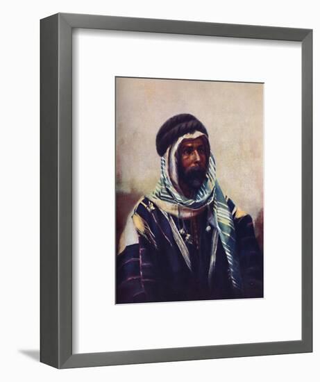 A Bedouin sheikh wearing burnouse, 1902-Unknown-Framed Giclee Print