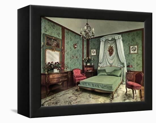 A Bedroom from the Reign of Louis XV Room, Hotel Des Saints Pères, Paris, 1938-null-Framed Premier Image Canvas