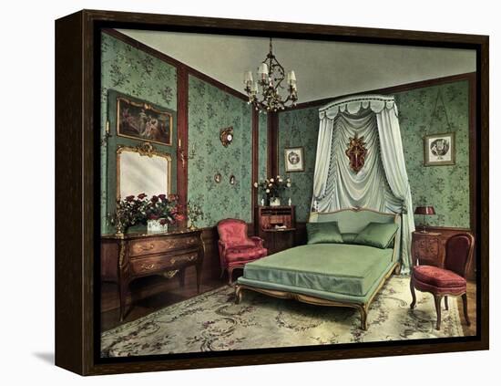 A Bedroom from the Reign of Louis XV Room, Hotel Des Saints Pères, Paris, 1938-null-Framed Premier Image Canvas