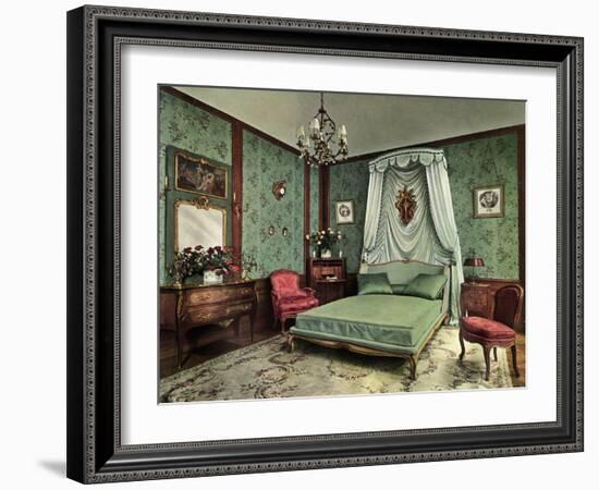 A Bedroom from the Reign of Louis XV Room, Hotel Des Saints Pères, Paris, 1938-null-Framed Giclee Print