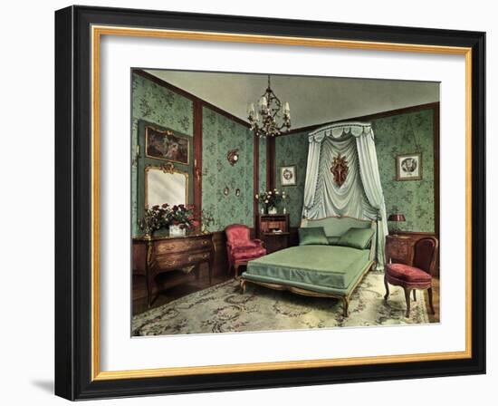 A Bedroom from the Reign of Louis XV Room, Hotel Des Saints Pères, Paris, 1938-null-Framed Giclee Print