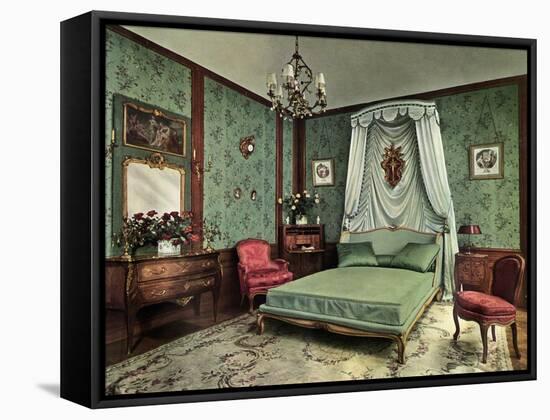 A Bedroom from the Reign of Louis XV Room, Hotel Des Saints Pères, Paris, 1938-null-Framed Premier Image Canvas