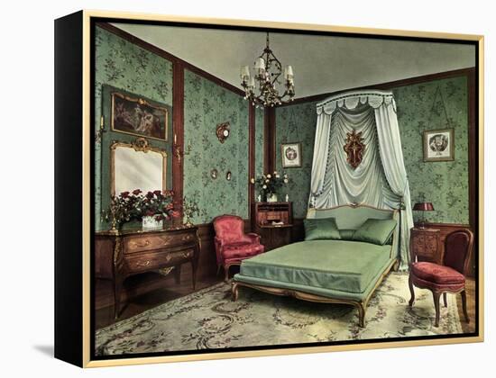 A Bedroom from the Reign of Louis XV Room, Hotel Des Saints Pères, Paris, 1938-null-Framed Premier Image Canvas