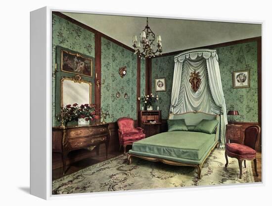 A Bedroom from the Reign of Louis XV Room, Hotel Des Saints Pères, Paris, 1938-null-Framed Premier Image Canvas