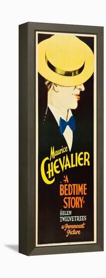 A Bedtime Story, Maurice Chevalier on U.S. insert poster, 1933-null-Framed Stretched Canvas