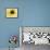 A Bee Collects Pollen from a Black-Eyed Susan-null-Framed Photographic Print displayed on a wall