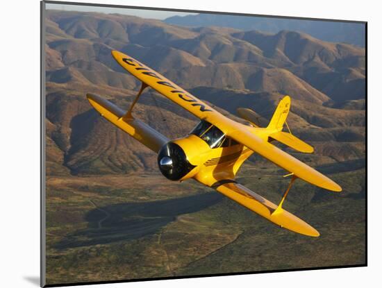 A Beechcraft D-17 Staggerwing in Flight-Stocktrek Images-Mounted Photographic Print