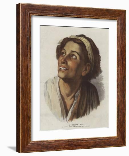 A Beggar Boy-Bartolome Esteban Murillo-Framed Giclee Print