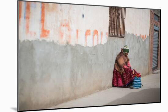 A Beggar Sits in the Street in Copacabana-Alex Saberi-Mounted Photographic Print