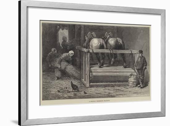 A Belgian Threshing Machine-null-Framed Giclee Print