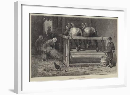 A Belgian Threshing Machine-null-Framed Giclee Print