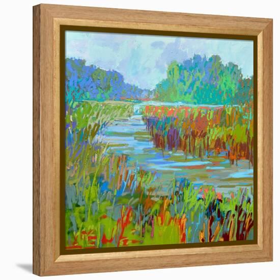 A Bend in the River-Jane Schmidt-Framed Stretched Canvas