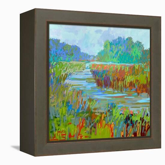 A Bend in the River-Jane Schmidt-Framed Stretched Canvas